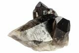 Dark Smoky Quartz Crystal Cluster - Brazil #119556-2